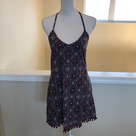 ASOS - Pattern Dress or Coverup - Maroon - Size 6 - Picture 5 of 8